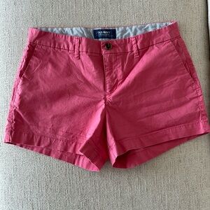 Old Navy Chino shorts, size 4, salmon/pink